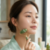 PLANTIFIQUE Set Gua Sha y Rodillo Facial Jade